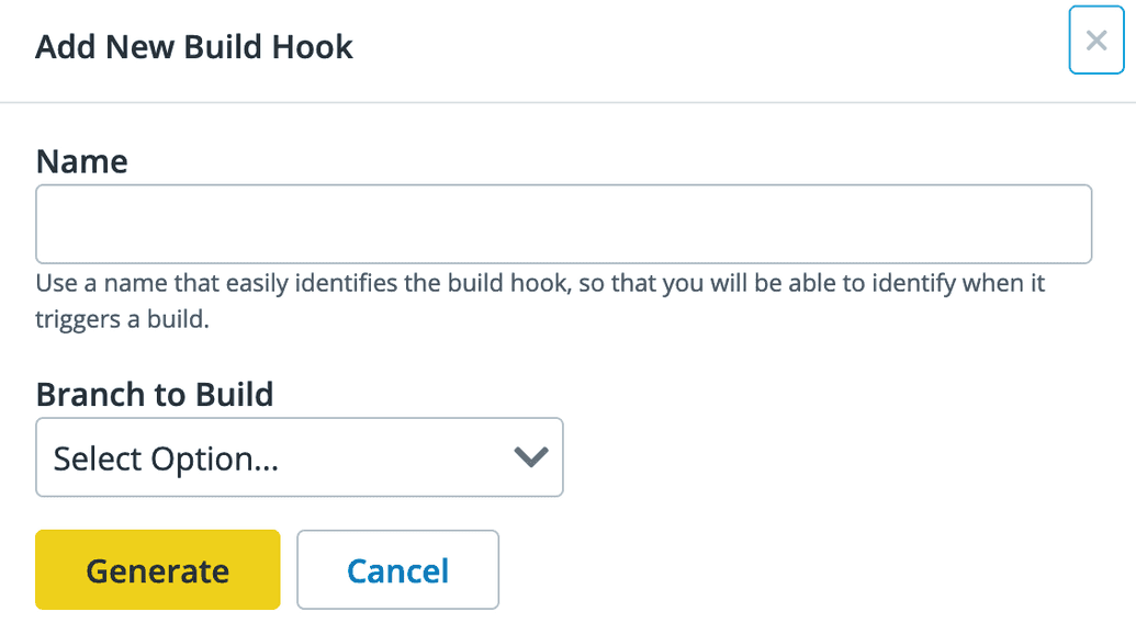 add build hook